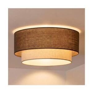 BRILAGI - LED Stropní svítidlo BOHO ECO 1xE27/10W/230V pr. 40 cm hnědá/krémová 8590828052395 obraz