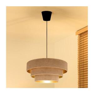 BRILAGI - Lustr na lanku LUNETA 1xE27/60W/230V pr. 40 cm béžová/zlatá 8590828052142 obraz