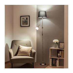 BRILAGI - Stojací lampa CERIA 1xE27/100W/230V + 1xE14/25W matný chrom/černá 1xBG2826+1xEG781038 obraz