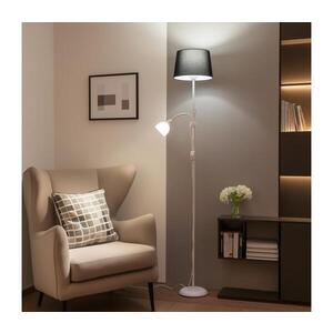 BRILAGI - Stojací lampa CERIA 1xE27/100W/230V + 1xE14/25W bílá/černá 1xBG2824+1xEG781038 obraz