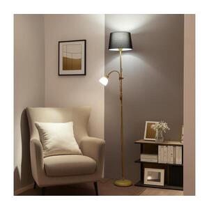 BRILAGI - Stojací lampa CERIA 1xE27/100W/230V + 1xE14/25W zlatá/černá 1xBG2827+1xEG781038 obraz