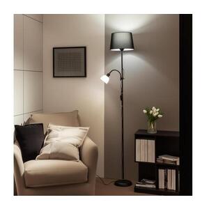 BRILAGI - Stojací lampa CERIA 1xE27/100W/230V + 1xE14/25W černá 1xBG2825+1xEG781038 obraz