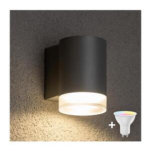 BRILAGI - LED RGBW Venkovní nástěnné svítidlo MATERA 1xGU10/4, 8W/230V šedá IP54 BG0978+AI2382 obraz