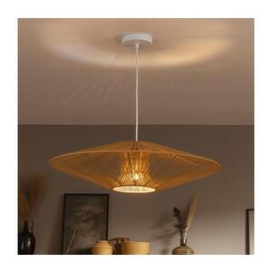 BRILAGI - LED Lustr na lanku CERIA BOHO 1xE27/40W/230V pr. 70 cm bílá/hnědá EG300171+EG781104 obraz