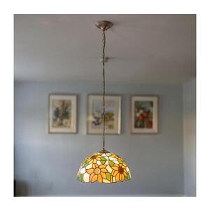 BRILAGI - Tiffany vitrážový lustr na řetězu SUNFLOWER 1xE27/60W/230V pr. 40 cm BRP-8004C obraz