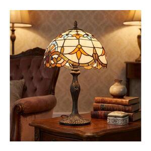 BRILAGI - Tiffany vitrážová stolní lampa MIRABELLA 1xE27/60W/230V BRT-12028B obraz