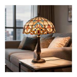 BRILAGI - Tiffany vitrážová stolní lampa MIRABELLA 2xE27/60W/230V BRT-12028C obraz