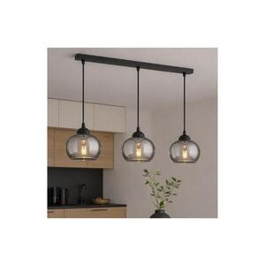 BRILAGI - Lustr na lanku DIOR 3xE27/60W/230V černá/kouřová šedá 59-004B obraz