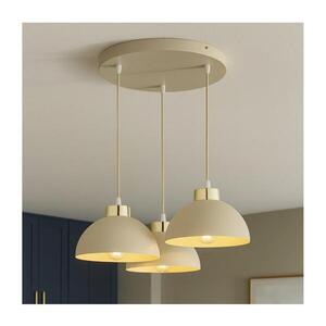 BRILAGI - Lustr na lanku MOON 3xE27/60W/230V béžová/zlatá 86-006B obraz