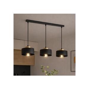 BRILAGI - Lustr na lanku SPRING 3xE27/60W/230V černá/zlatá 77-003B obraz
