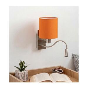 BRILAGI - LED Flexibilní nást. lampa NUBILA 1xE27/25W/230V+LED/3W chrom/oranžová BG1556+BG2453 obraz