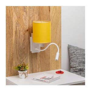 BRILAGI -LED Flexibilní nástěnná lampa NUBILA 1xE27/25W/230V + LED/3W bílá/žlutá BG1559+BG2452 obraz