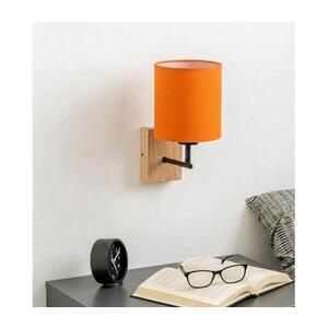 BRILAGI - Nástěnná lampa NUBILA WOOD 1xE27/25W/230V dub/černá/oranžová BG1561+BG2453 obraz