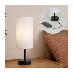 BRILAGI - Stolní lampa s USB portem TABLON 1xE27/25W/230V černá/bílá BG3666+BG3680 obraz