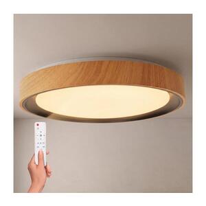 BRILAGI - LED Stmív. strop. svítidlo FLOCO LED/48W/230V pr. 40 cm dřevo/černá+DO WO800-OEM51-40-BLK obraz