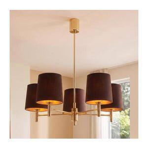 BRILAGI - Lustr na tyči MONTE 5xE27/60W/230V hnědá/zlatá 8590828053453 obraz