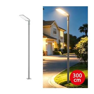 BRILAGI-LED Venk. lampa se sloupem a kl. 3 m URBANLIGHT LED/200W/230V šedá IP65 BG4773+BG3820 obraz