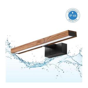 BRILAGI-LED Koup osvět zrcadla 3v1 WOODY MIRROR LED/8W/230V 40 cm IP44 černá/dub 8590828039242 obraz