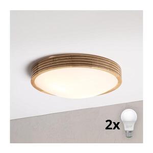 BRILAGI - LED Stropní svít. CARVALHO MODERN SLIM 2xE27/60W/230V pr. 37, 5 cm dub 8590828039419 obraz