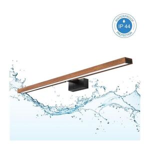 BRILAGI-LED Koup osvět zrcad 3v1 WOODY MIRROR LED/15W/230V 80 cm IP44 černá/dub 8590828039303 obraz
