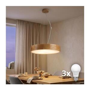 BRILAGI - LED Lustr na lanku CARVALHO MODERN 3xE27/60W/230V dub pr. 47, 5 cm 8590828039365 obraz