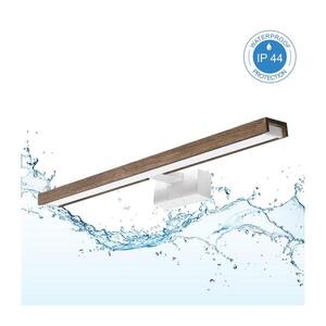 BRILAGI-LED Koup osvět zrcad 3v1 WOODY MIRROR LED/12W/230V 60 cm IP44 bílá/dub 8590828039280 obraz