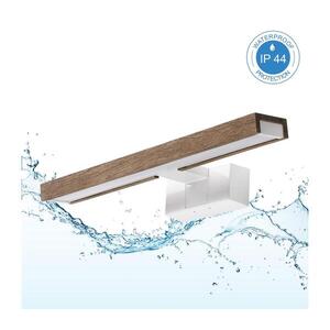 BRILAGI-LED Koup osvět zrcadla 3v1 WOODY MIRROR LED/8W/230V 40 cm IP44 bílá/dub 8590828039259 obraz