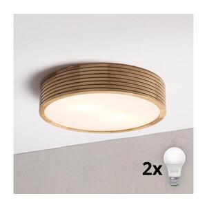 BRILAGI - LED Stropní svítidlo CARVALHO MODERN 2xE27/60W/230V pr. 37, 5 cm dub 8590828039341 obraz