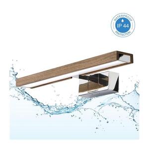 BRILAGI-LED Koup osvět zrcad 3v1 WOODY MIRROR LED/8W/230V IP44 chrom/dub ořech 8590828018155 obraz