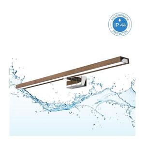 BRILAGI-LED Koup osvět zrcad WOODY MIRROR 3v1 LED/15W/230V IP44 chrom/dub ořech 8590828018278 obraz