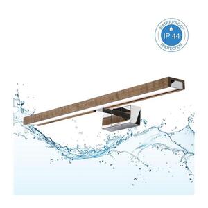 BRILAGI -LED Koup osvět zrcad 3v1 WOODY MIRROR LED/12W/230V IP44 chrom/dub ořech 8590828018216 obraz