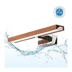 BRILAGI-LED Koup osvět zrcad 3v1 WOODY MIRROR LED/8W/230V IP44 chrom/dub třešeň 8590828018148 obraz