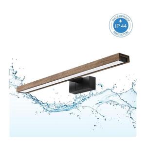BRILAGI -LED Koup osvět zrcad 3v1 WOODY MIRROR LED/12W/230V IP44 černá/dub ořech 8590828018230 obraz