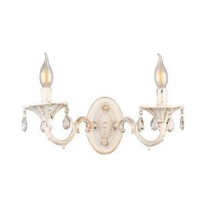 BRILAGI - Nástěnná lampa CLASSIC 2xE14/10W/230V krémová/patina bg72840 obraz