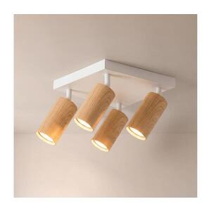 BRILAGI - Bodové svítidlo SELE SQUARE 4xGU10/30W/230V bílá/dekor dubu WO-SELESQ-05-WHT-OEM obraz
