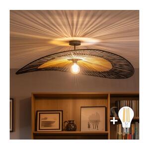 BRILAGI - LED Přisazený lustr CERIA BOHO 1xE27/60W/230V pr. 100 cm černá/hnědá BG3989+EG781093 obraz