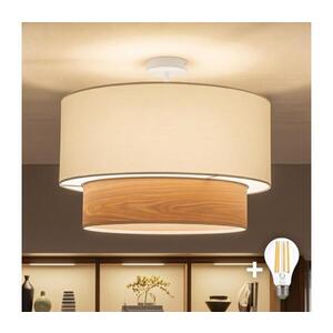 BRILAGI - LED Přisazený lustr CERIA 1xE27/60W/230V pr. 50 cm bílá/béžová BG3992+EG781089 obraz