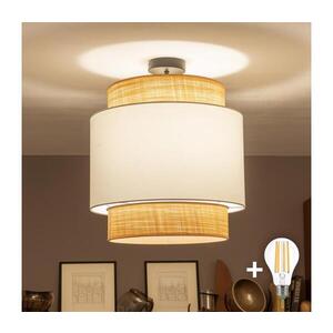 BRILAGI - LED Přisazený lustr CERIA 1xE27/60W/230V pr. 40 cm černá/béžová/bílá BG3989+EG781086 obraz