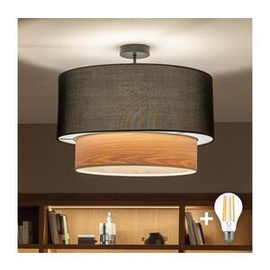 BRILAGI - LED Přisazený lustr CERIA 1xE27/60W/230V pr. 50 cm černá/béžová BG3989+EG781091 obraz