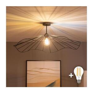 BRILAGI - LED Přisazený lustr CERIA WIRE 1xE27/60W/230V pr. 80 cm černá BG3989+EG300157 obraz