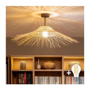 BRILAGI - LED Přisazený lustr CERIA BOHO 1xE27/60W/230V pr. 70 cm černá/béžová BG3989+EG781124 obraz
