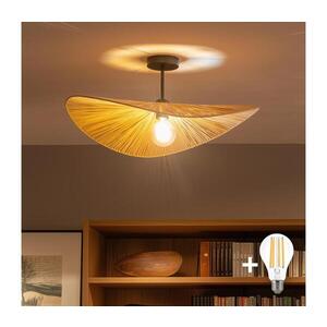 BRILAGI - LED Přisazený lustr CERIA BOHO 1xE27/60W/230V pr. 60 cm černá/béžová BG3989+EG781095 obraz