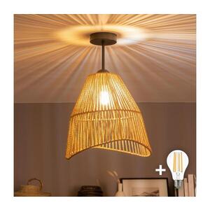 BRILAGI - LED Přisazený lustr CERIA BOHO 1xE27/60W/230V pr. 30 cm černá/hnědá BG3989+EG781101 obraz