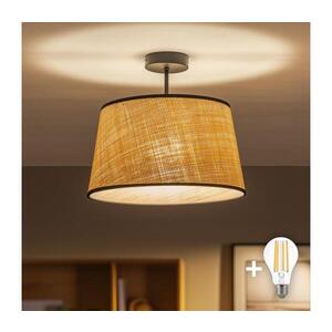 BRILAGI - LED Přisazený lustr CERIA 1xE27/60W/230V pr. 35 cm černá/béžová BG3989+EG781083 obraz