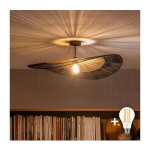 BRILAGI - LED Přisazený lustr CERIA BOHO 1xE27/60W/230V pr. 80 cm černá/hnědá BG3989+EG781092 obraz