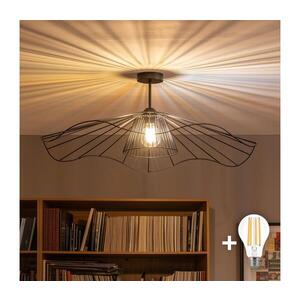 BRILAGI - LED Přisazený lustr CERIA WIRE 1xE27/60W/230V pr. 80 cm černá BG3989+EG300157+EG300162 obraz