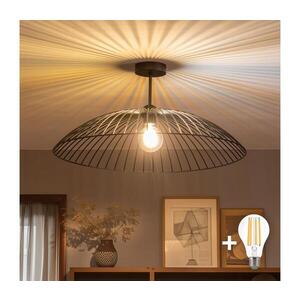 BRILAGI - LED Přisazený lustr CERIA WIRE 1xE27/60W/230V pr. 60 cm černá BG3989+EG300161 obraz