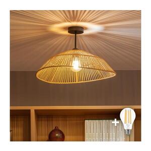 BRILAGI - LED Přisazený lustr CERIA BOHO 1xE27/60W/230V pr. 50 cm černá/hnědá BG3989+EG781097 obraz