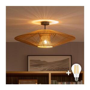 BRILAGI - LED Přisazený lustr CERIA BOHO 1xE27/60W/230V pr. 70 cm černá/hnědá BG3989+EG781104 obraz