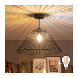 BRILAGI - LED Přisazený lustr CERIA WIRE 1xE27/60W/230V pr. 45 cm černá BG3989+EG300164 obraz